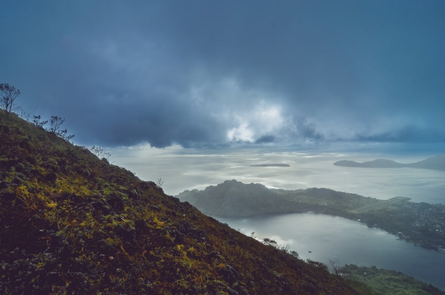 Climbing Gunung Api volcano in the Banda islands