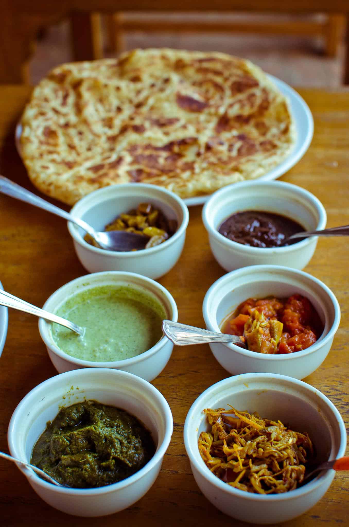 Burmese food in Bagan, Myanmar