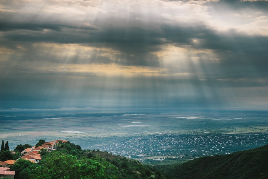 View from Sighnaghi, Georgia