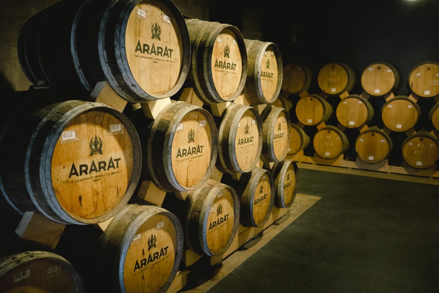 Cellar tour and brandy tasting at Ararat Brandy distillery