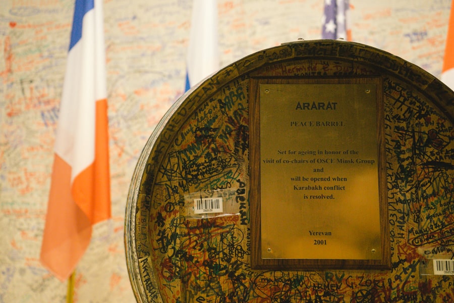 The peace barrel at Ararat Brandy distillery