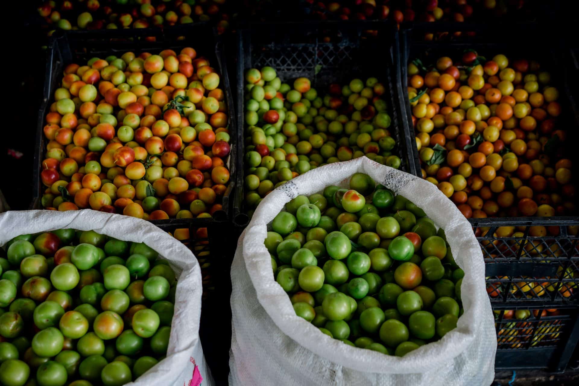 Fresh fruit at the Dezerter market in Tbilisi