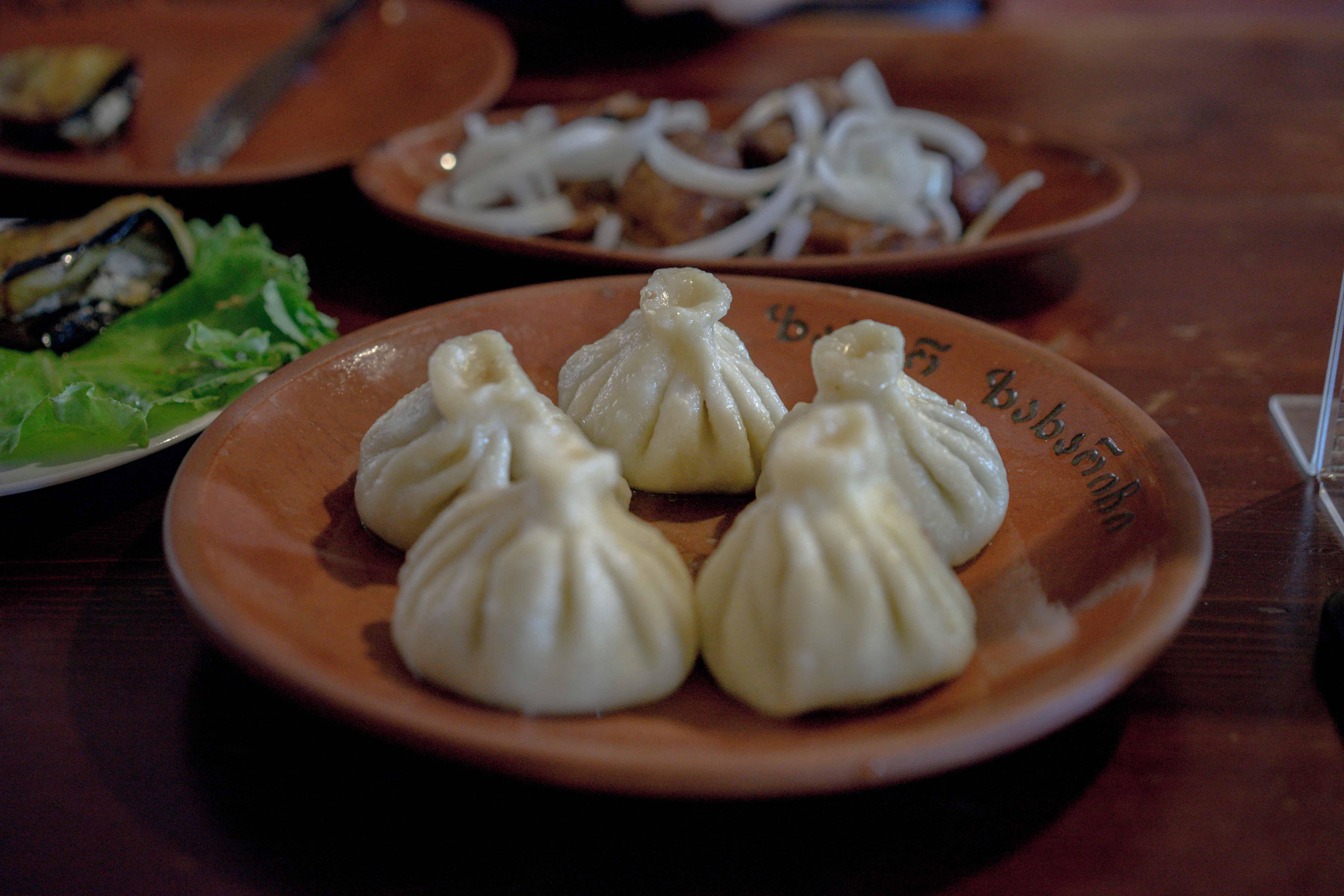Khinkali at Zakhar Zakharich under the Dry Bridge Market in Tbilisi
