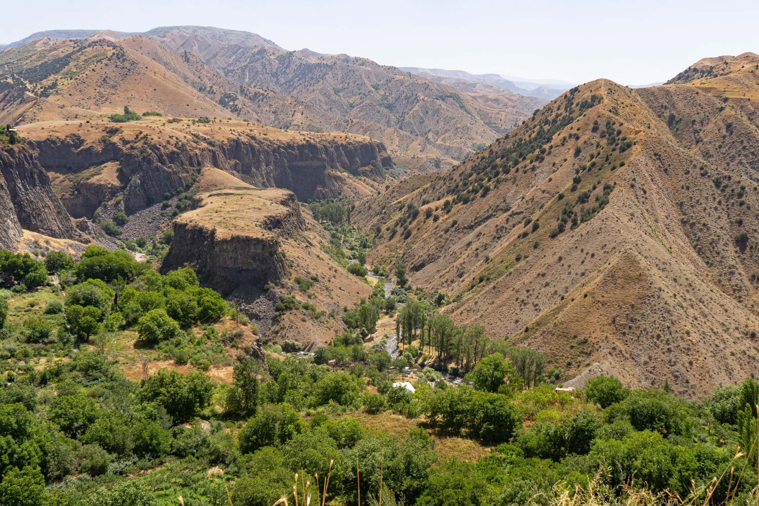 rugged looking mountain  scenery in the Armenian countryside