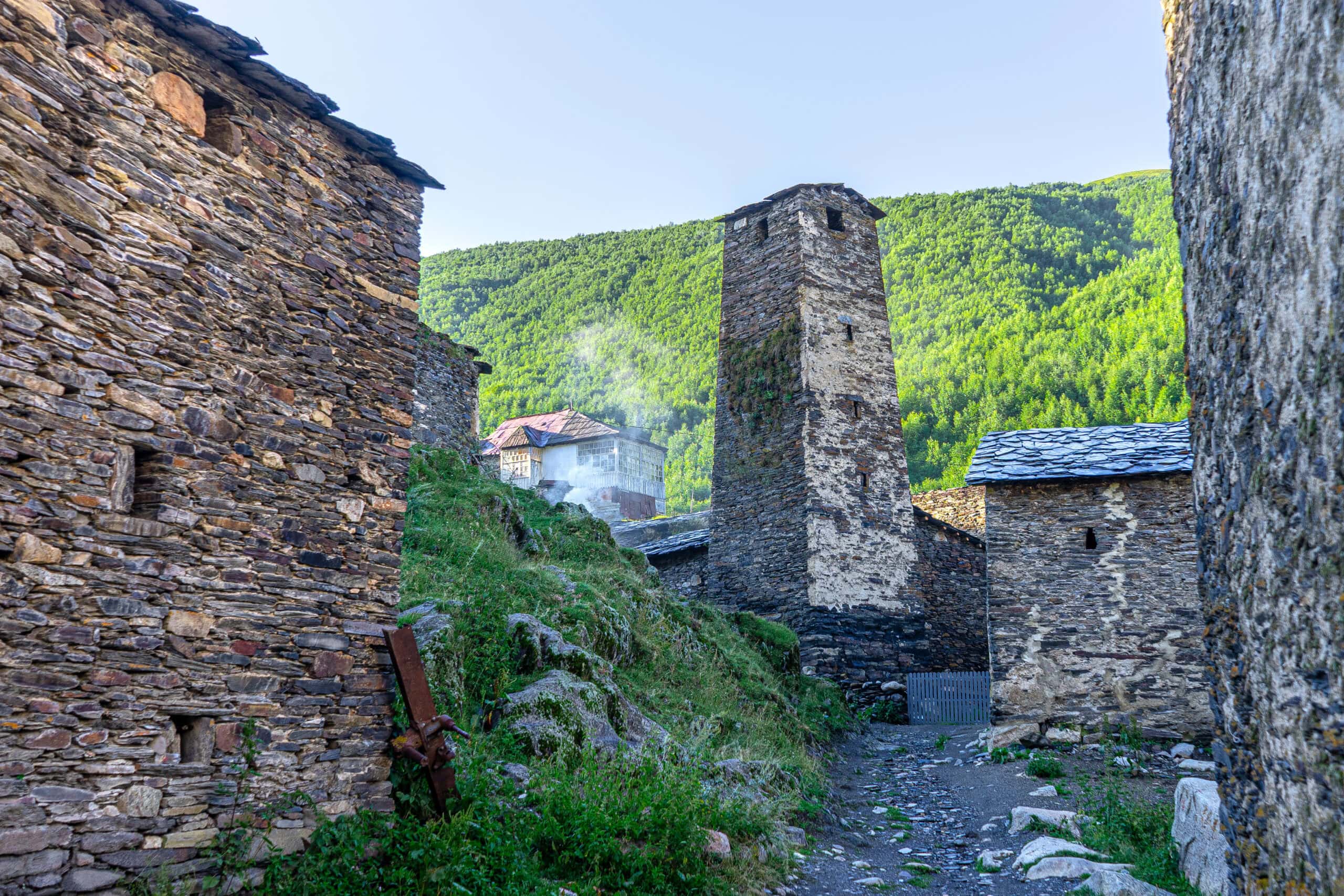 Stone towers in Ushguli