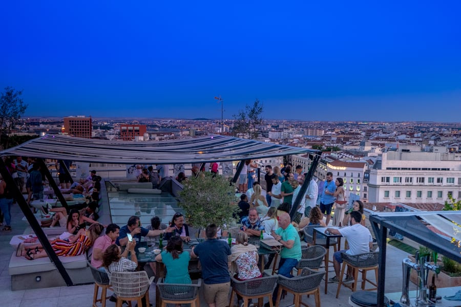 Madrid rooftop bar