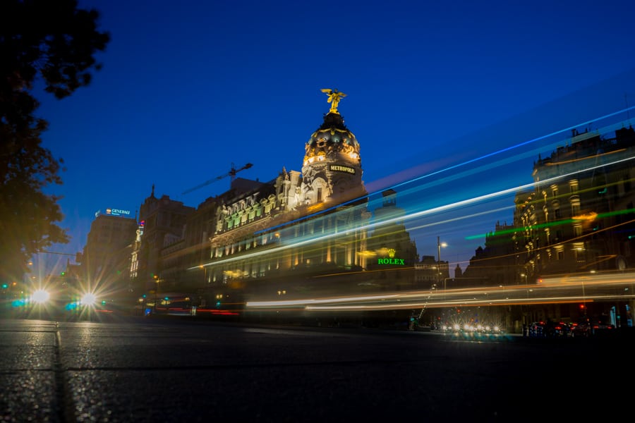 Madrid at night