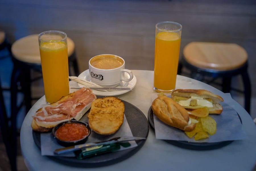 Breakfast in Madrid 