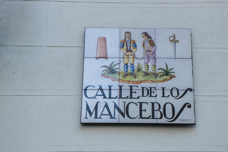 Madrid street sign