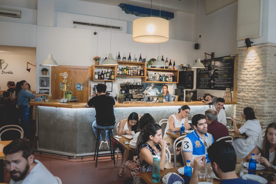 La Brunilda is one of the best tapas restaurants in Seville: