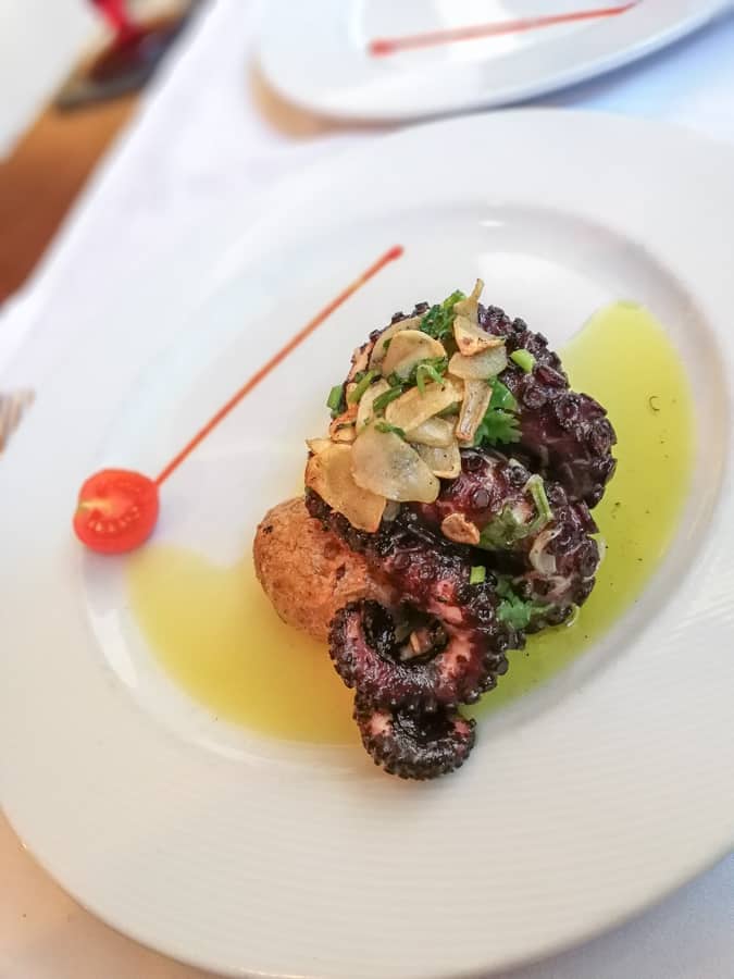 the octopus dish we had at Frade dos Mares, Lisbon
