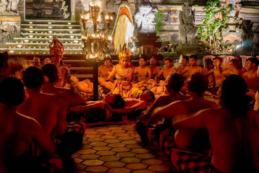 Kecak dance, Pura Dalem