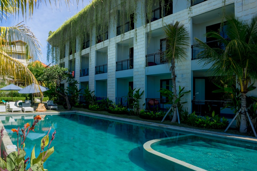 Swimming pool at Padang Padang Inn, Uluwatu