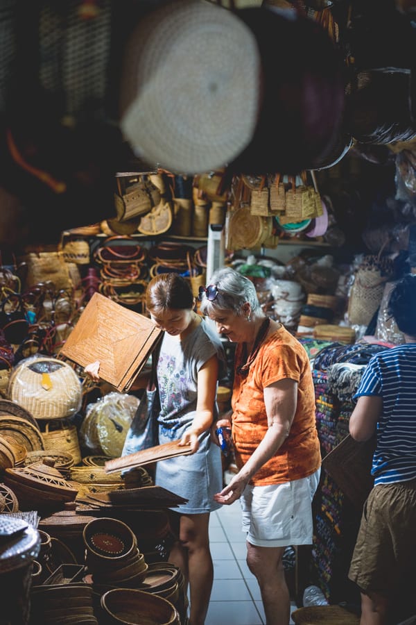 Shopping at Ubud market