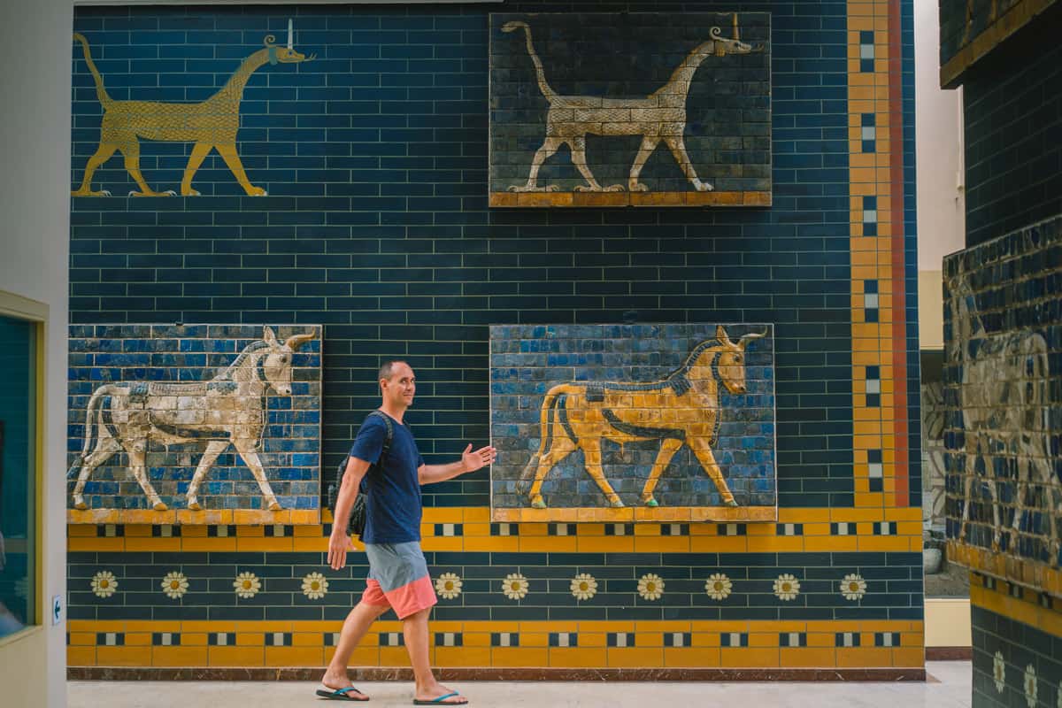 Ishtar gate in Istanbul Archeology Museum, istanbul