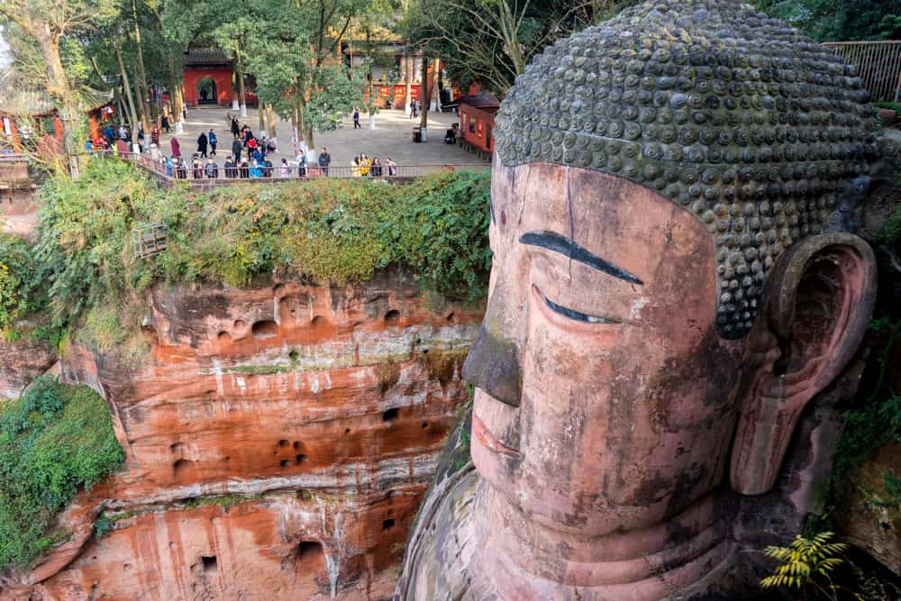 The Buddha of Leshan near Chengdu is one of the best places to visit in China