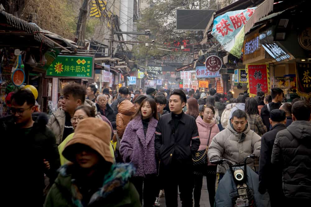 Muslim street in Xi'an, China