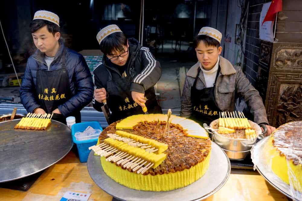 Osmanthus rice cake on Muslim Street