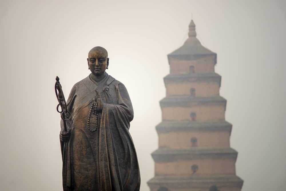 Giant Wild Goose Pagoda in Xi'an, China