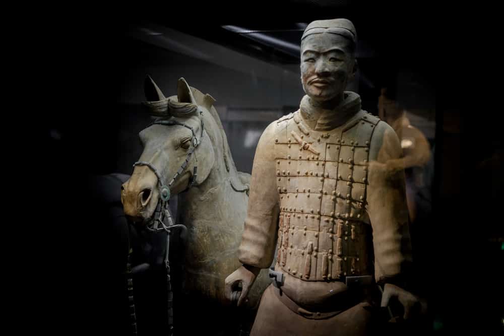 Terracotta warrior and horse in Xi'an