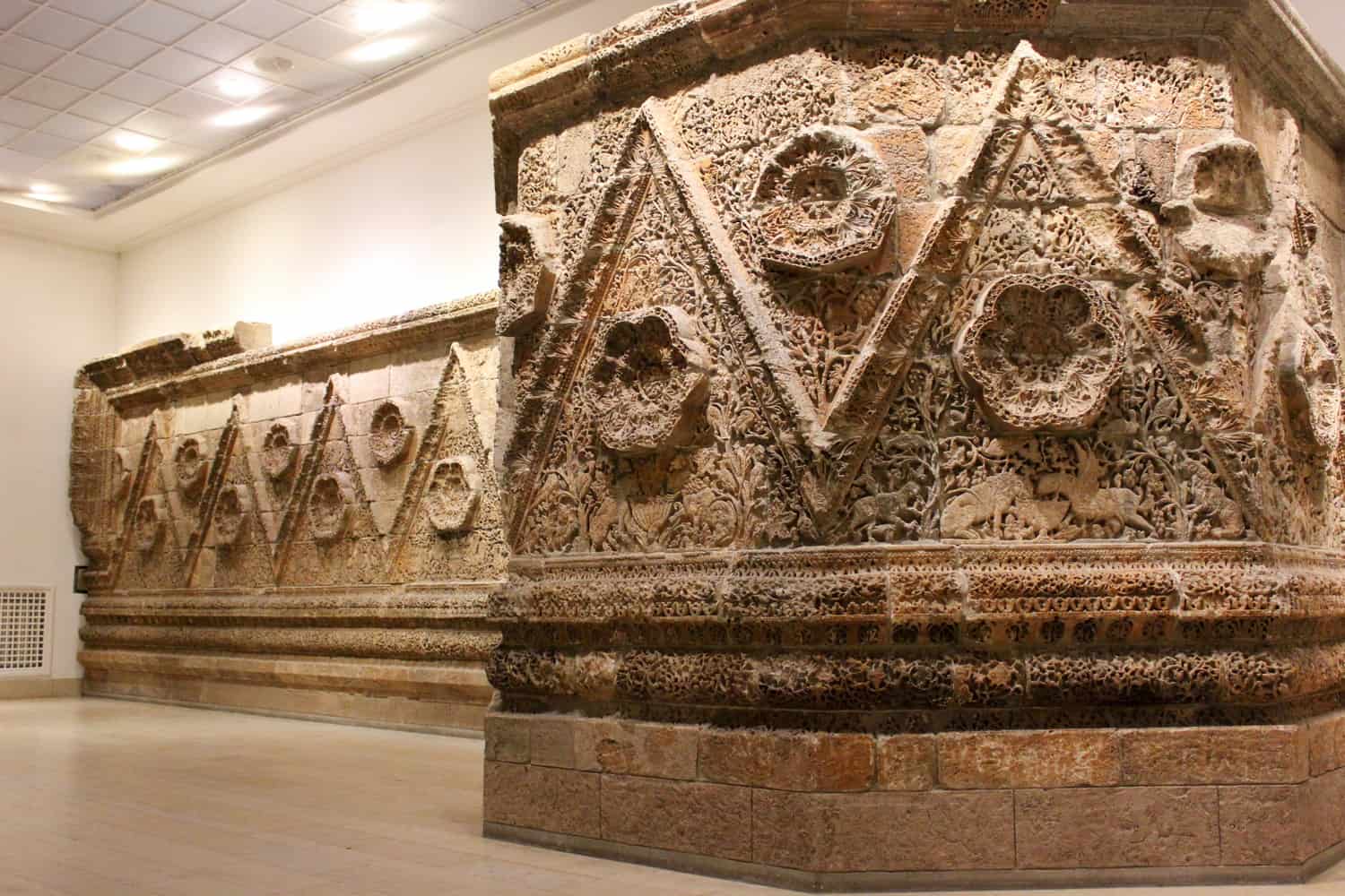 Ancient ruins inside the Pergamon Museum, Berlin