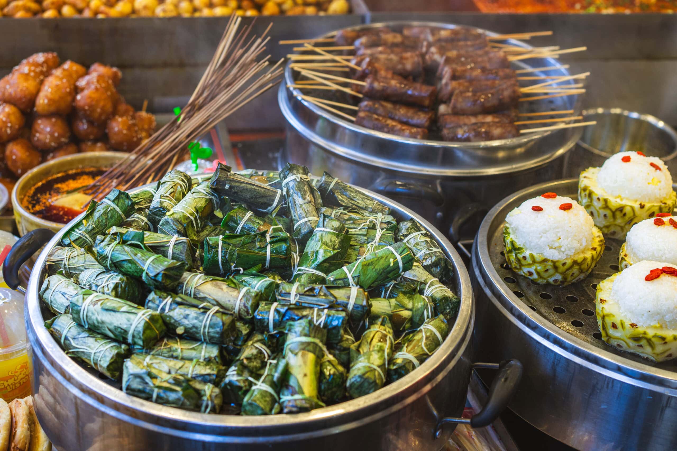 Street food in Kuan Zhai Alley, Chengdu