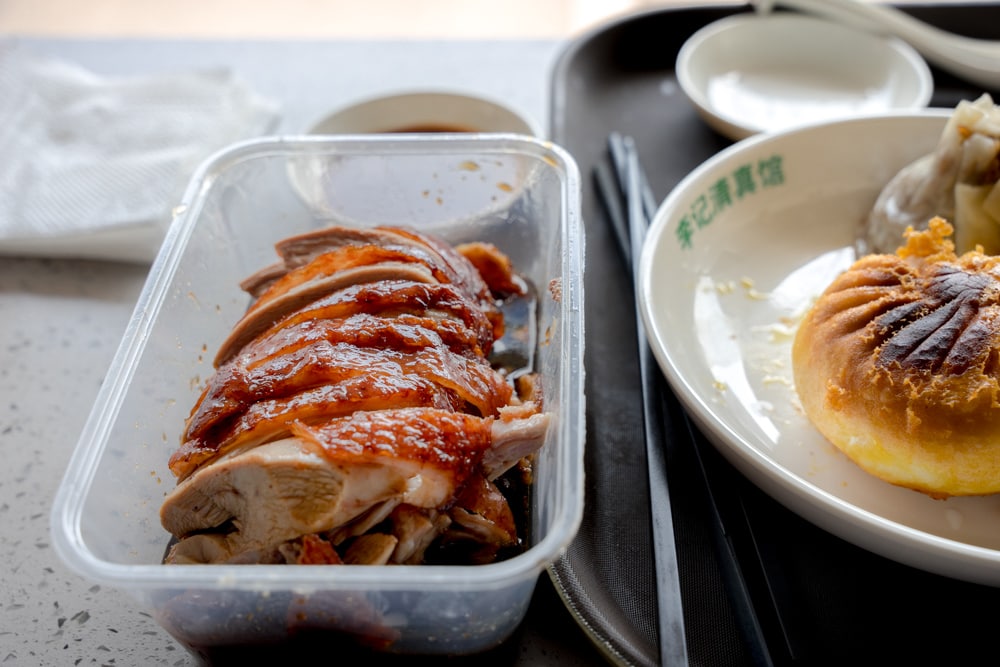 Nanjing duck and pan fried dumplings in Nanjing