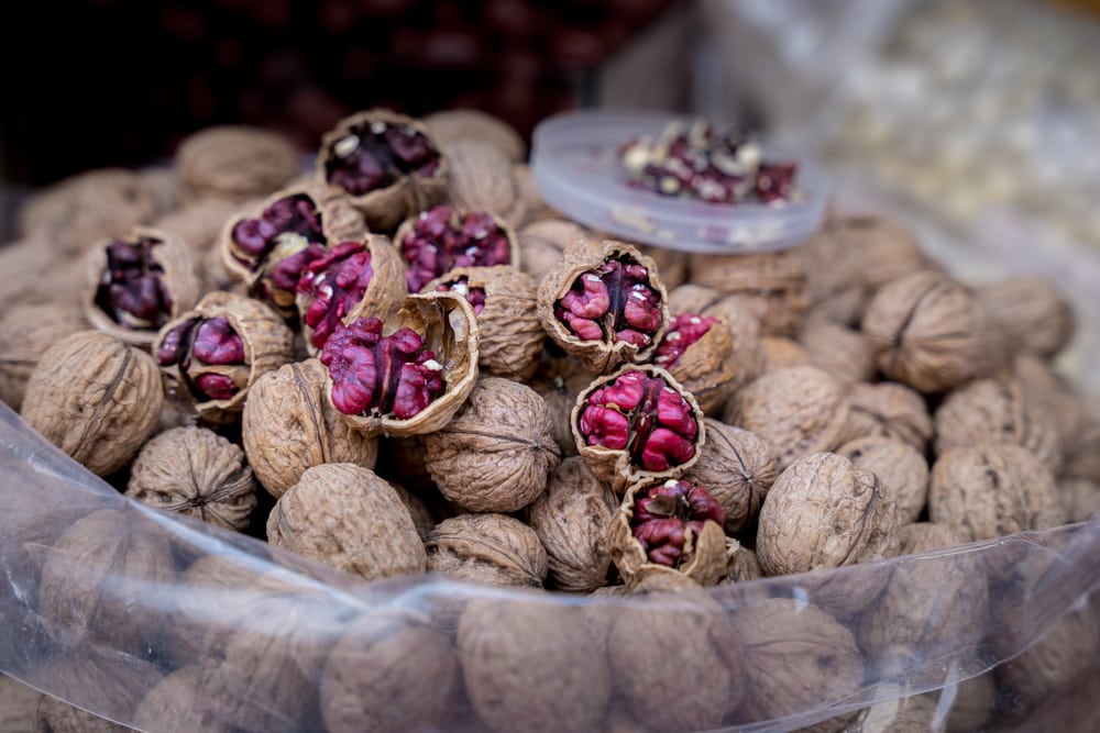 Walnuts for sale in Grand Bazaar Urumqi Xinjiang
