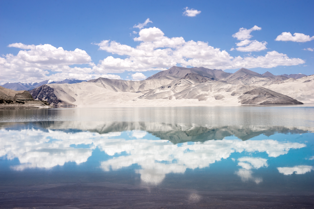 White Sand Lake in Xinjiang, China