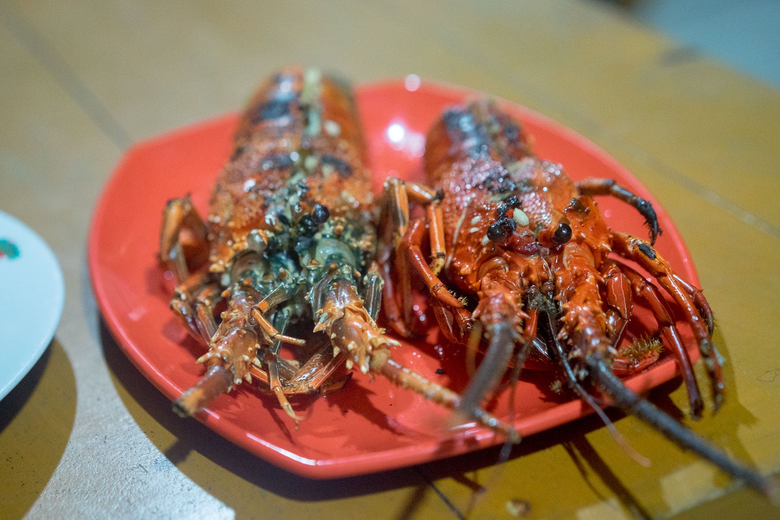 Crayfish dinner at Mama Silvi's cottages