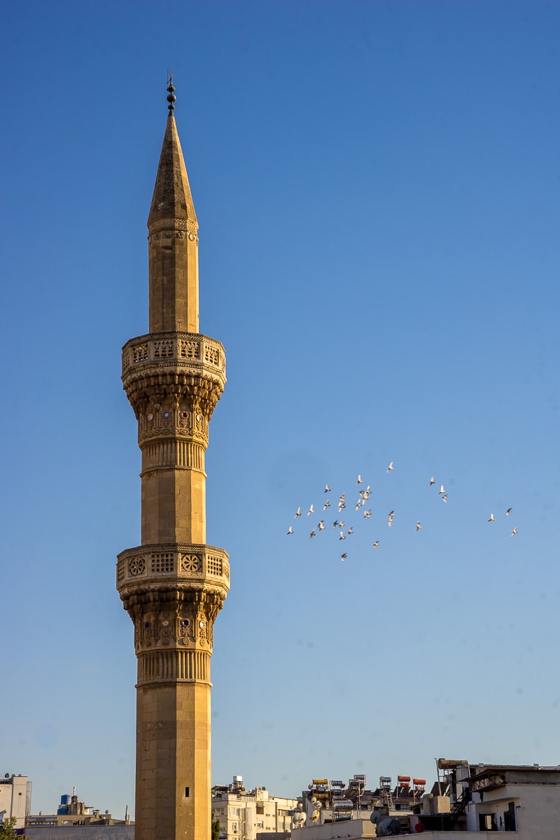 Minaret in Gaziantep, Turkey