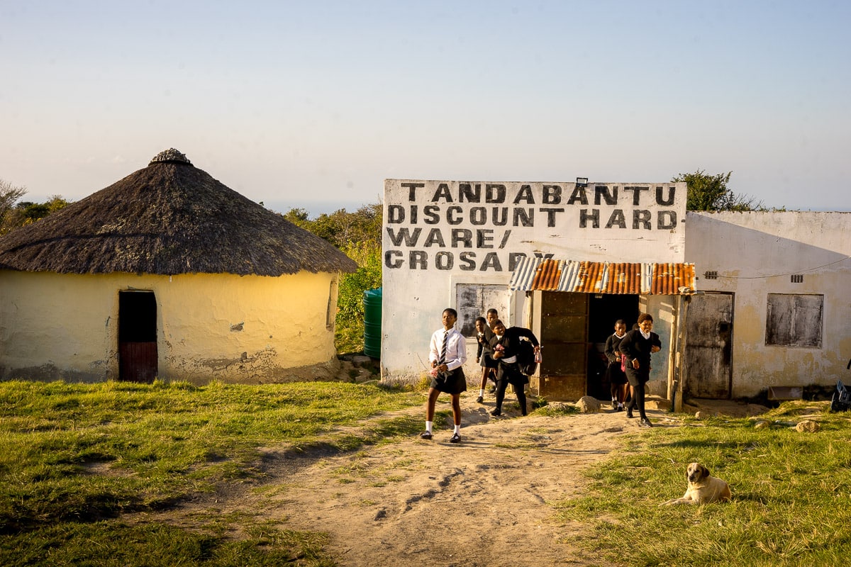 A spaza shop on the Wild Coast Hike, Eastern Cape