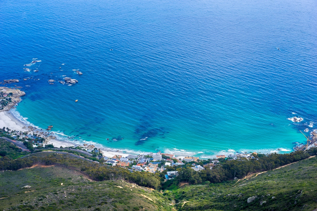 Clifton beaches seen from the top of Lion's Head