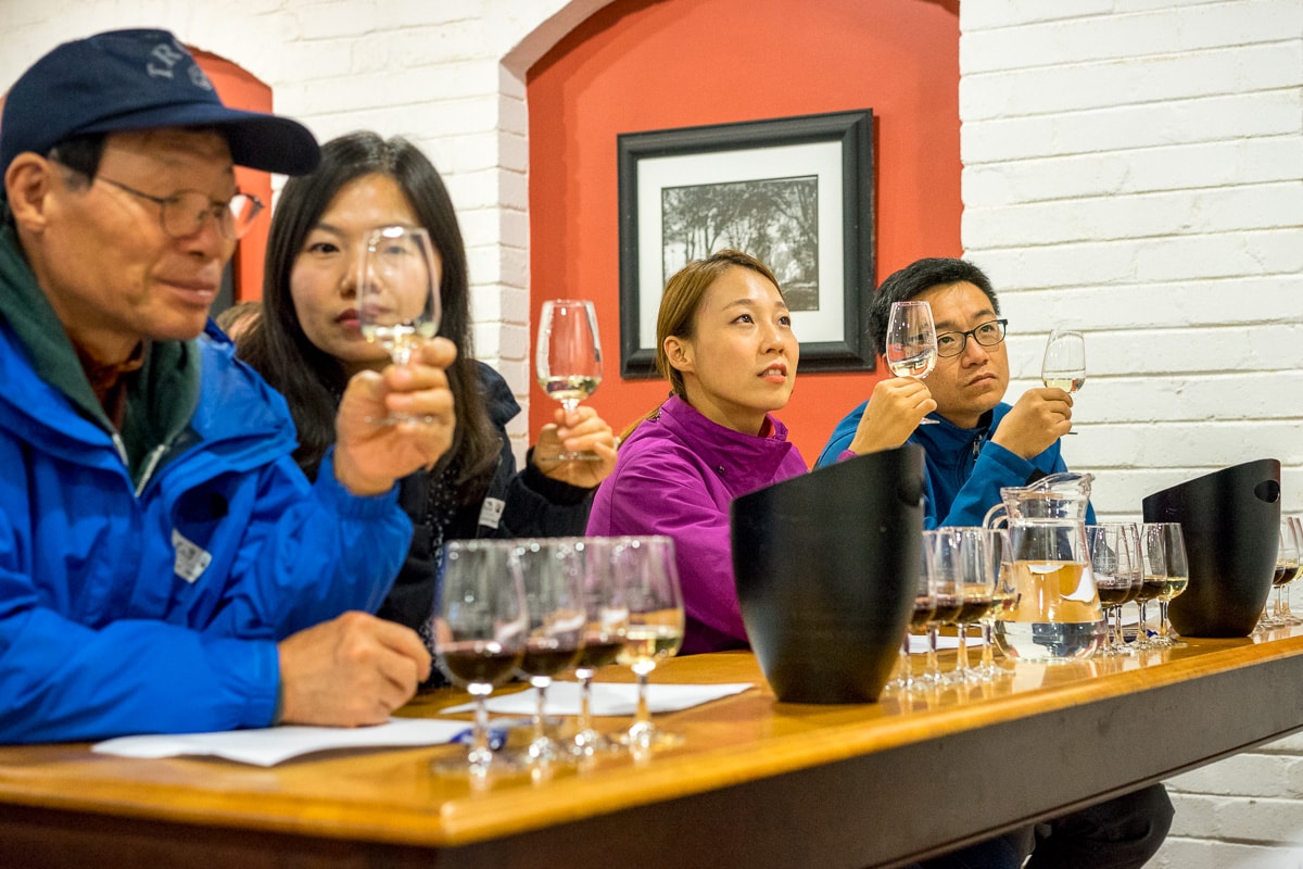 Wine tasting at Groot Constantia