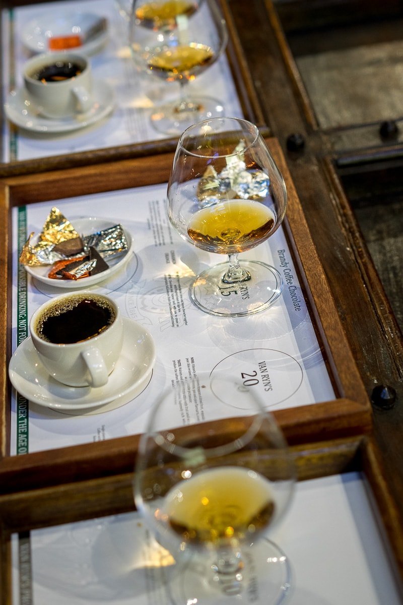 Brandy tasting at Van Rhyn's near Stellenbosch