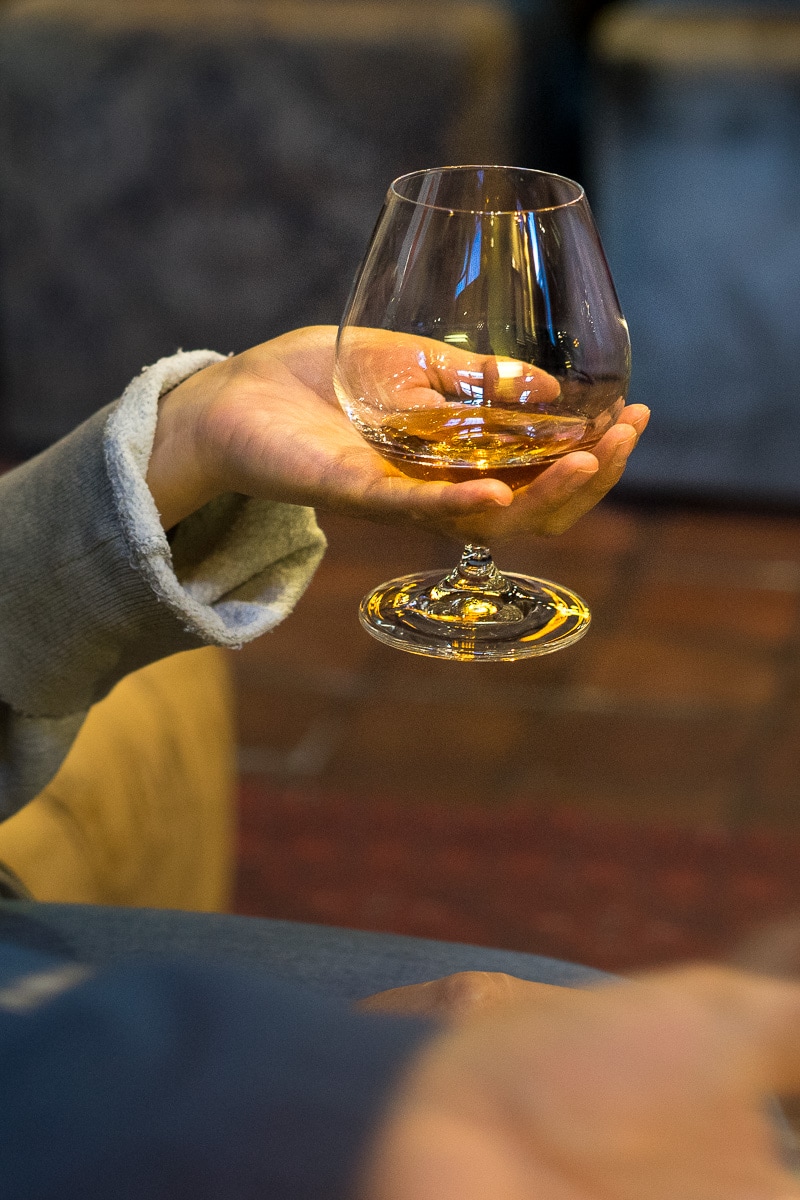 Brandy tasting at Van Rhyn's near Stellenbosch