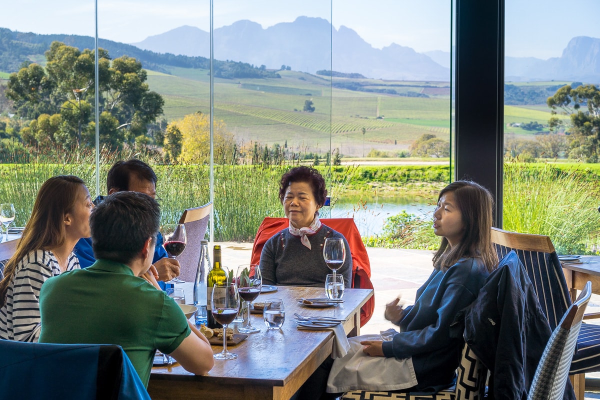 Lunch at Jordan Wine Farm in Stellenbosch