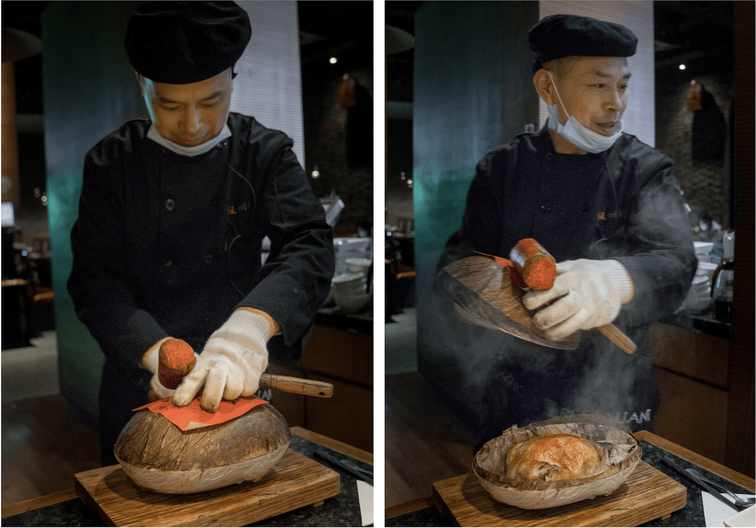 Beggar's Chicken at Hangzhou restaurant in Hangzhou, China