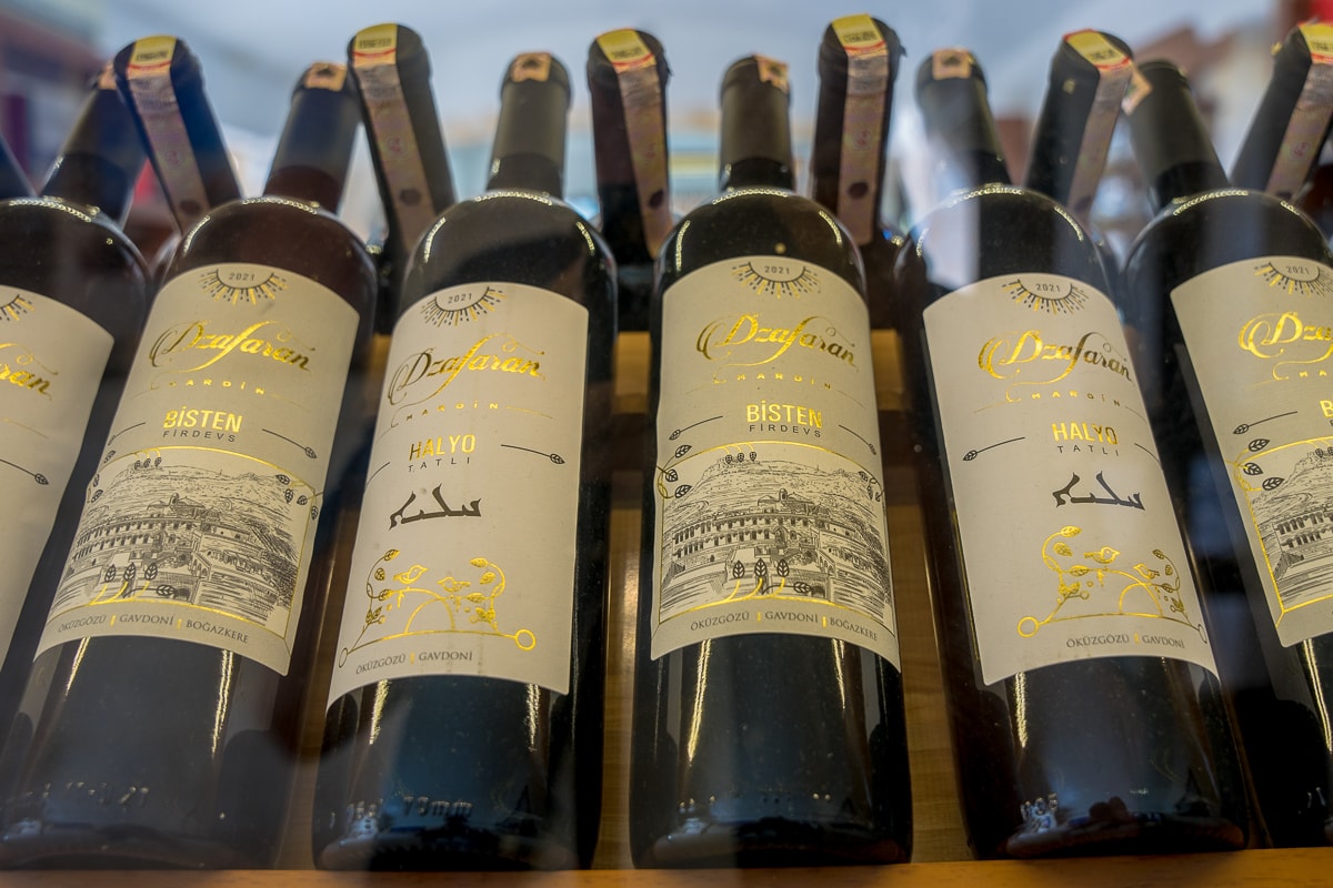 Wine for sale at mor hananyo monastery