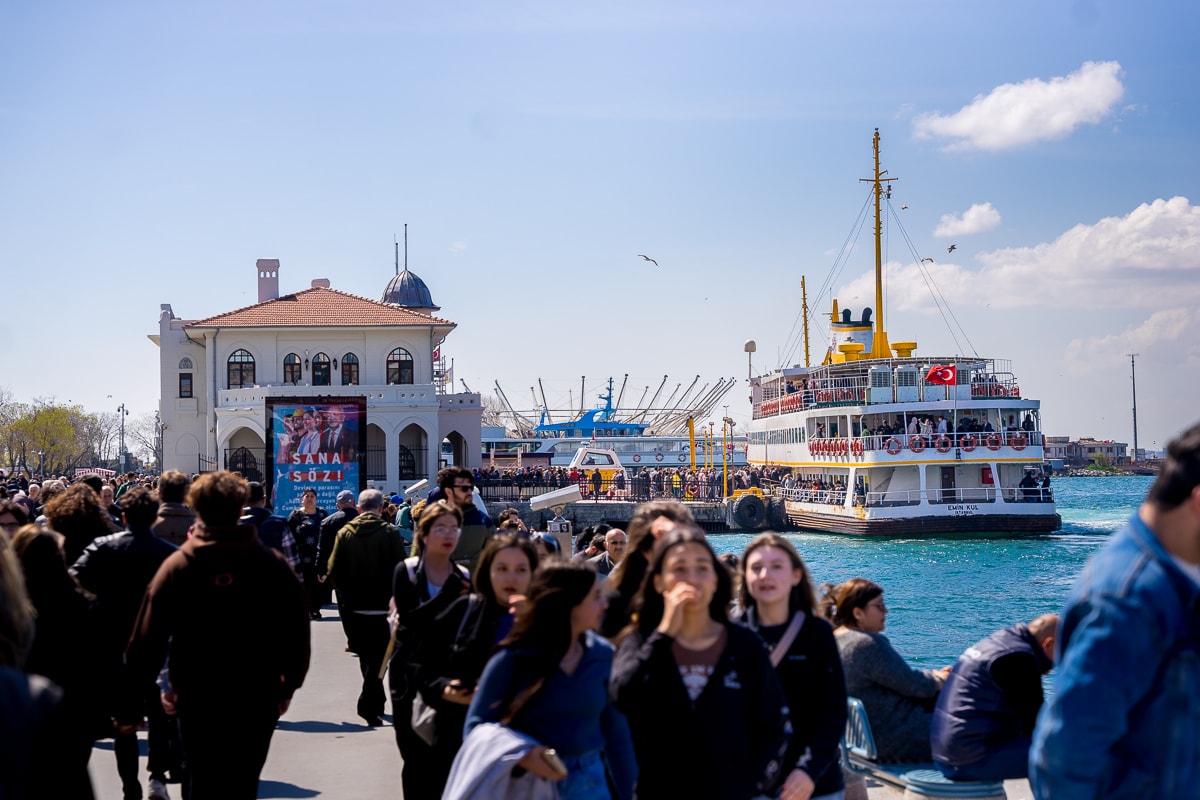 The ferry pier in Kadikoy, Istanbul