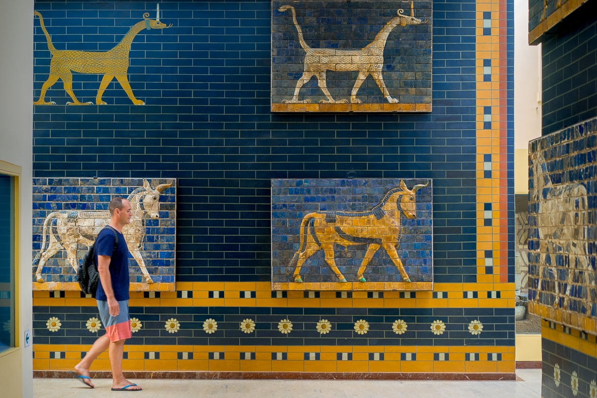 A part of the Ishtar gate in the Istanbul Archaeology Museum - 4 days in Istanbul itinerary