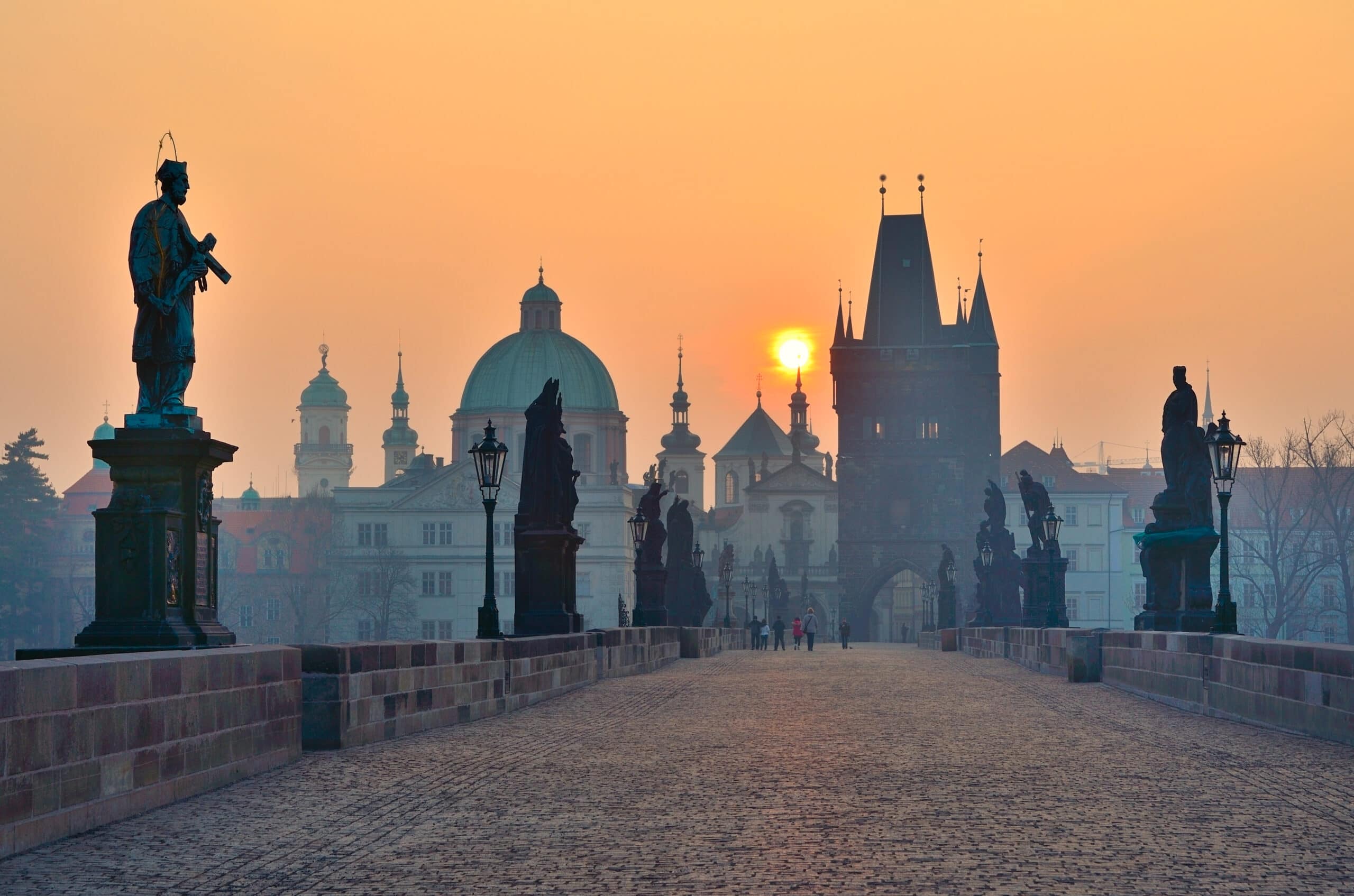 Charles Bridge in Prague- beautiful landmarks to visit in Europe