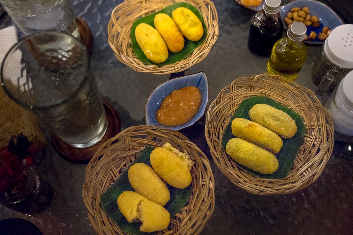 croquettes at Zaitun restaurant in Amed