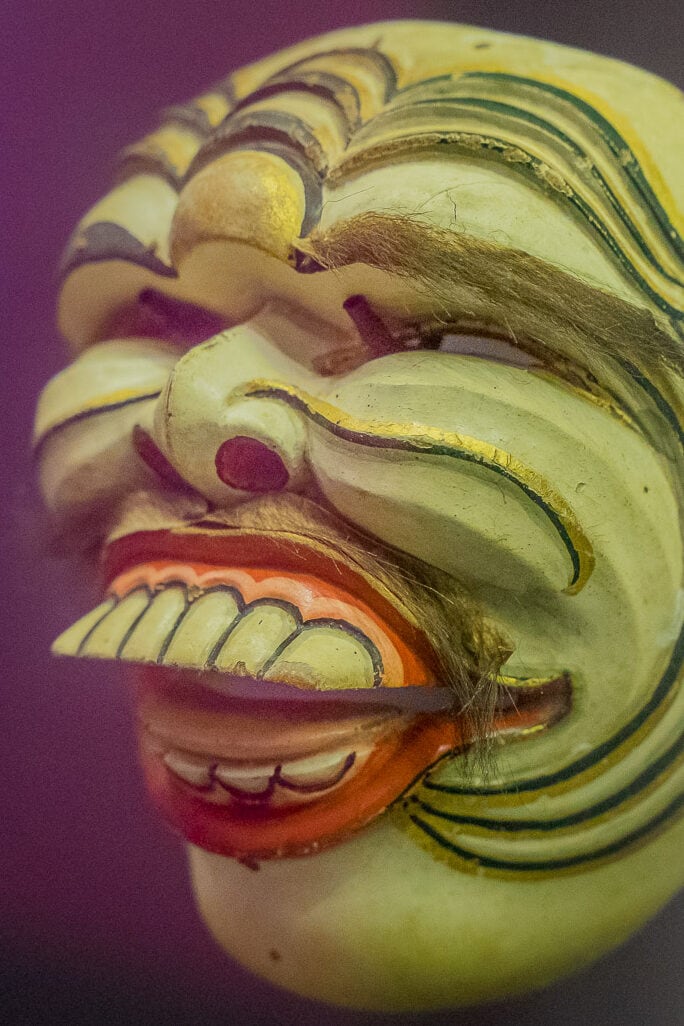 Javanese mask in the National Museum Indonesia in Jakarta