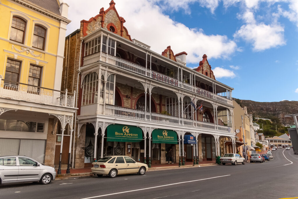The historical centre of Simon's Town with Victorian style architecture