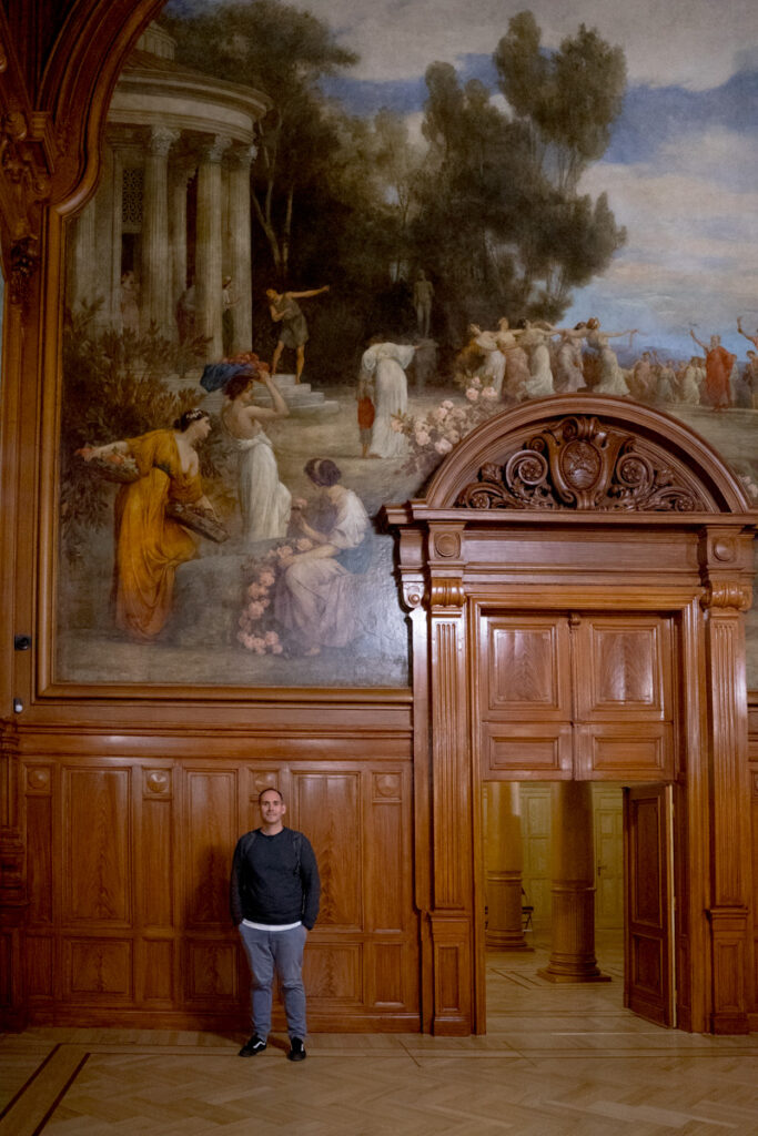 A photo of myself standing in the Zander Hall