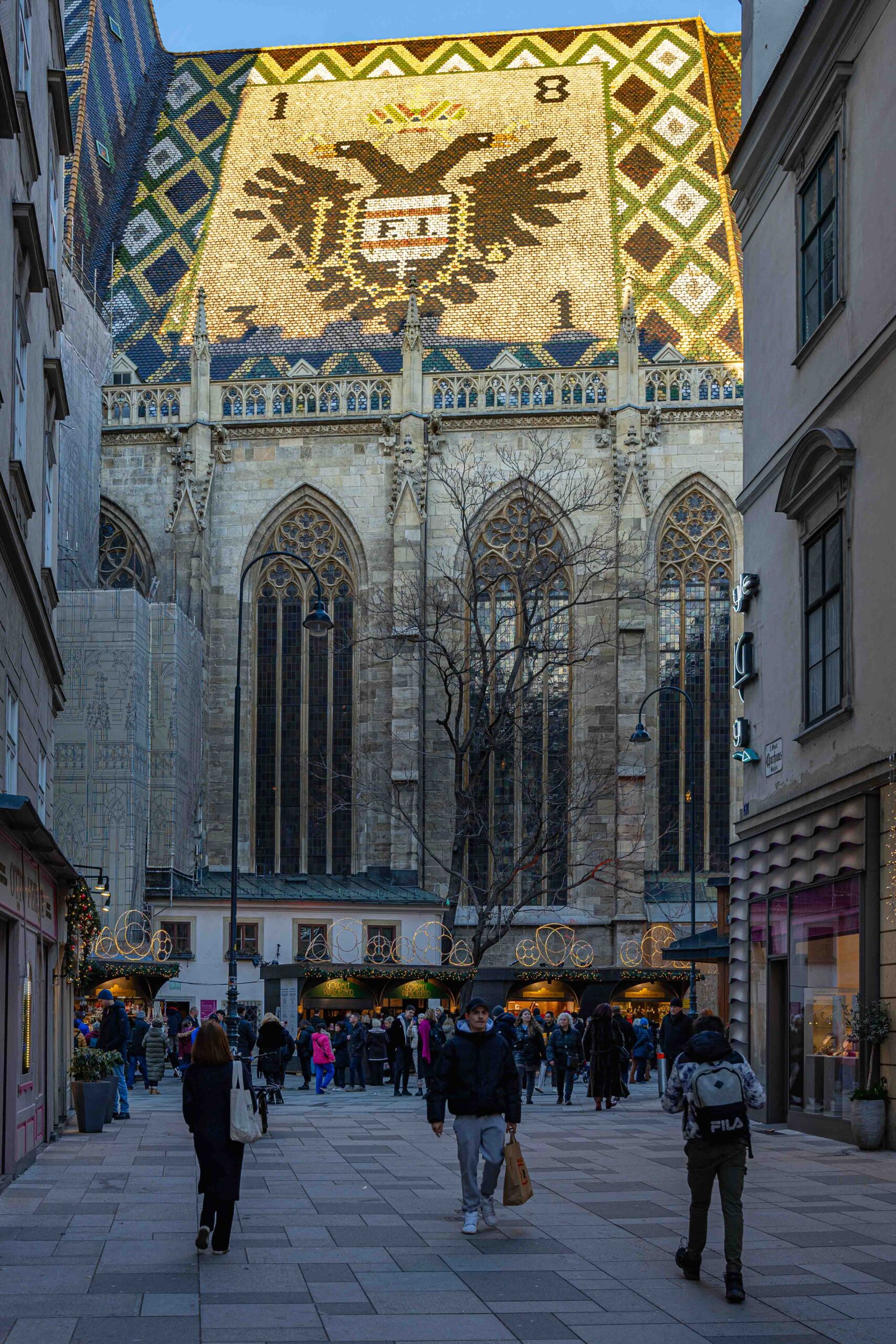 Double headed eagle emblem on the Stepansdom roof