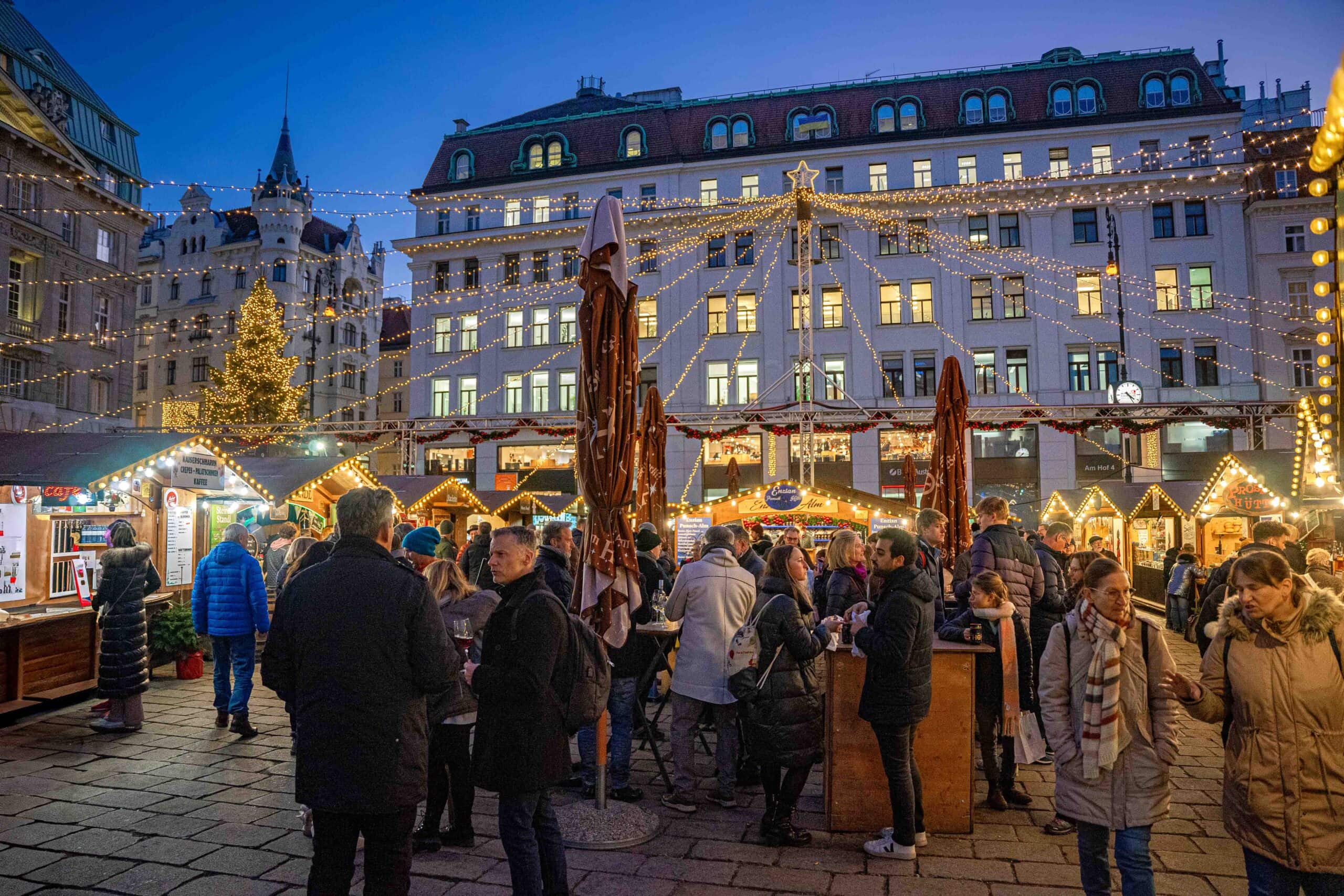 Am Hof Christmas market, Vienna in December