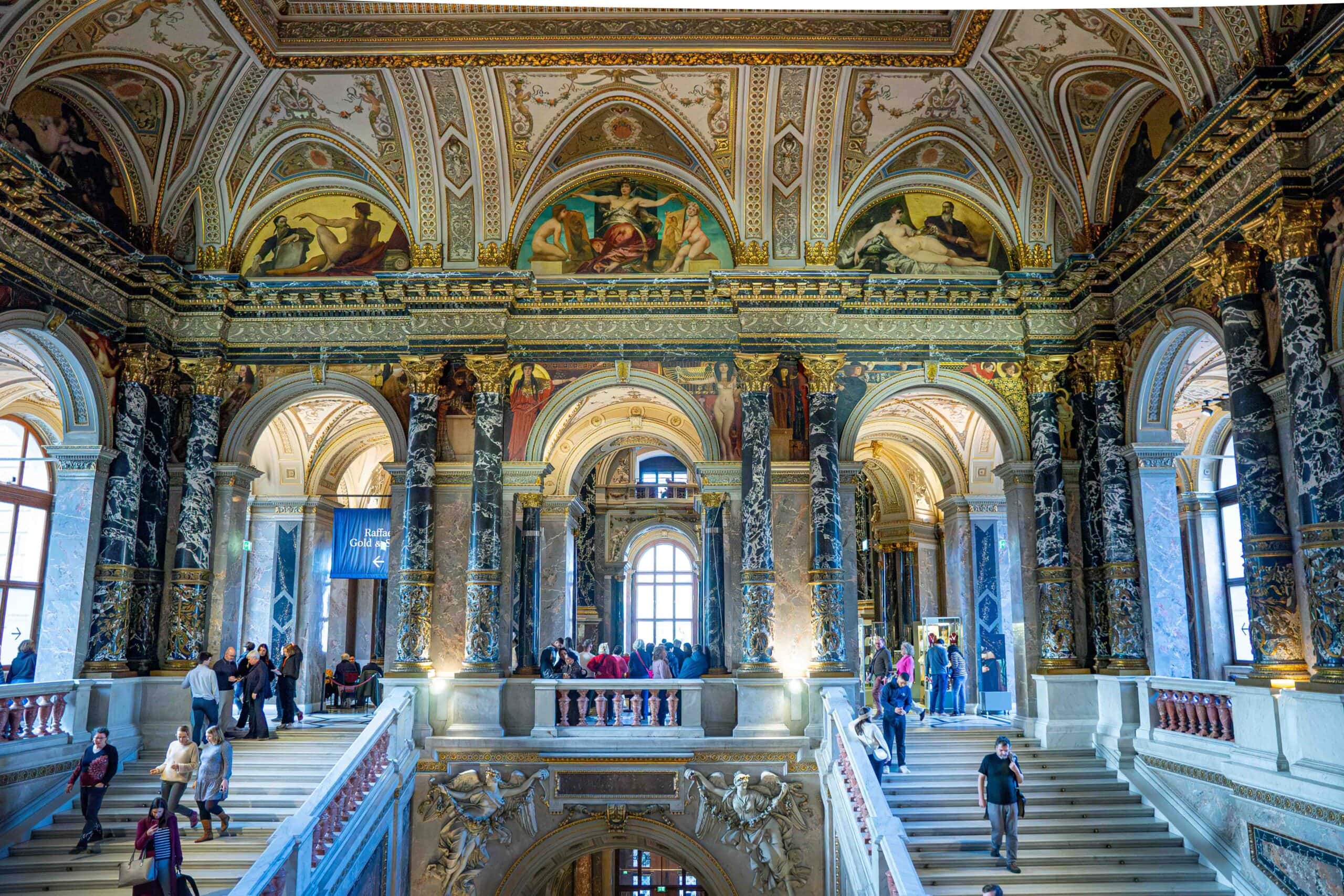 Klimt's spandrel paintings in the Kunsthistorisches Museum