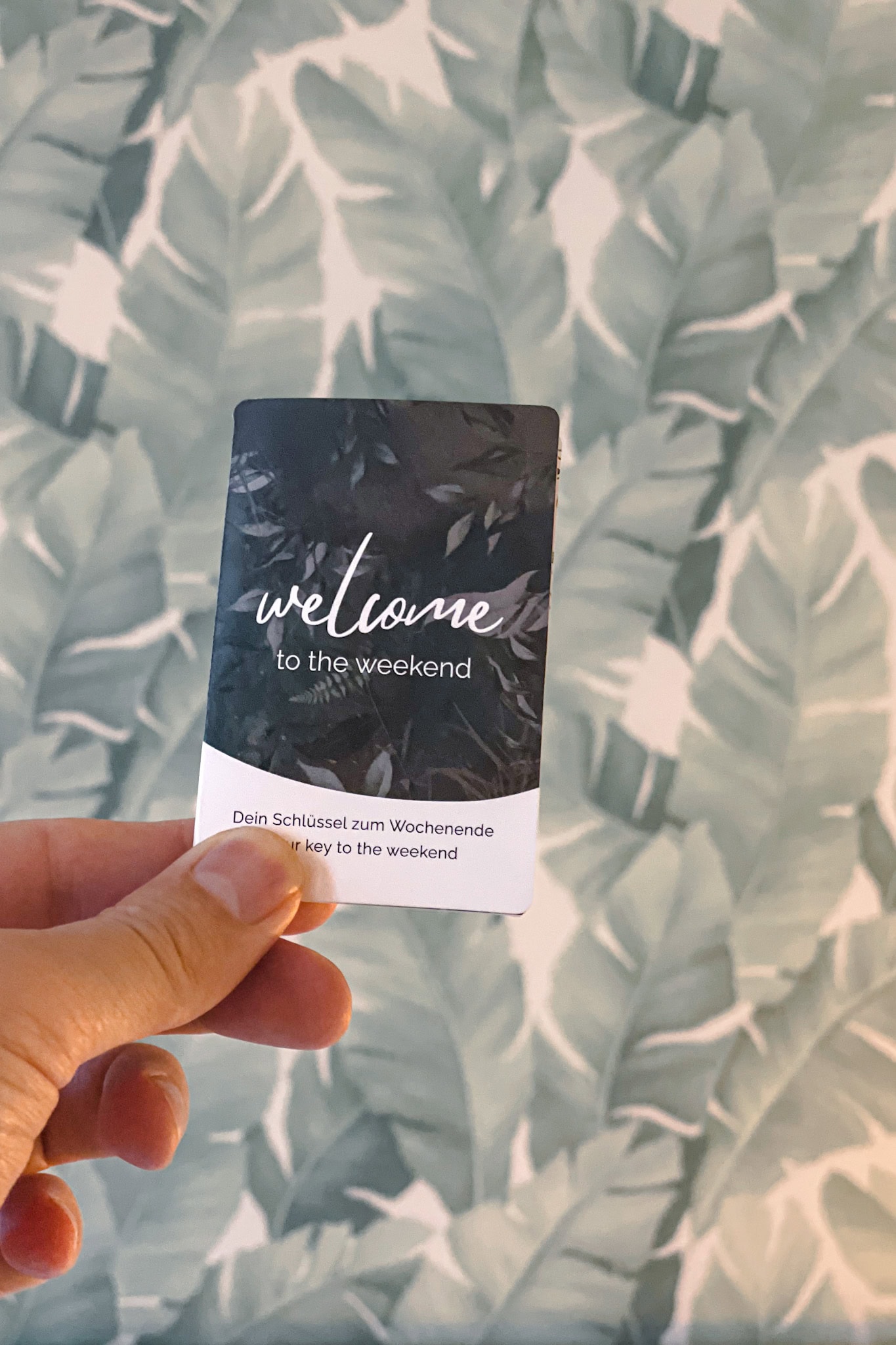 Our keycard of the Weekend Hotel in Vienna where we stayed for four nights in December